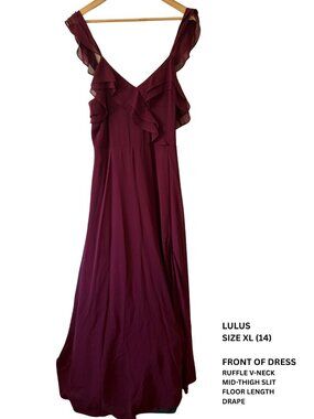 Lulus Drape Maxi Dress (XL)